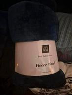 2 Fleece Plaid blauw grijs, Ophalen of Verzenden