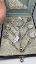 Antiek gave Hollandse ijslepelset, van Kempen 1895., Antiek en Kunst, Antiek | Goud en Zilver, Ophalen of Verzenden, Zilver