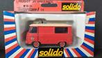 Peugeot J9 Ambulance Sapeurs Pompiers 1:50 Solido Pol, Ophalen of Verzenden, Zo goed als nieuw, Bus of Vrachtwagen