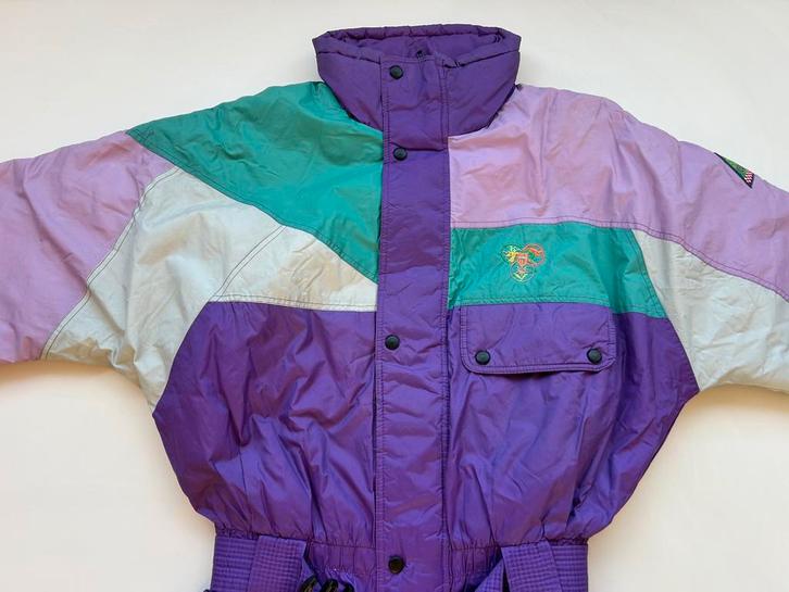 Retro Vintage Fout Skipak mt. L/XL 42, Kleding | Dames, Wintersportkleding, Zo goed als nieuw, Pak, Maat 42/44 (L), Ophalen of Verzenden