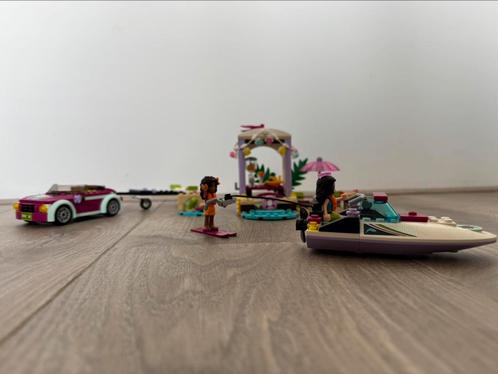 Lego Friends Andrea’s speedboottransport (41316), Kinderen en Baby's, Speelgoed | Playmobil, Zo goed als nieuw, Ophalen of Verzenden