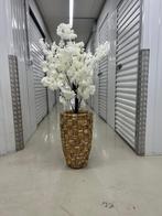 Kleine schelpenvazen met bloesem boom, Huis en Inrichting, Woonaccessoires | Vazen, Ophalen of Verzenden, Zo goed als nieuw, Aardewerk of Porselein