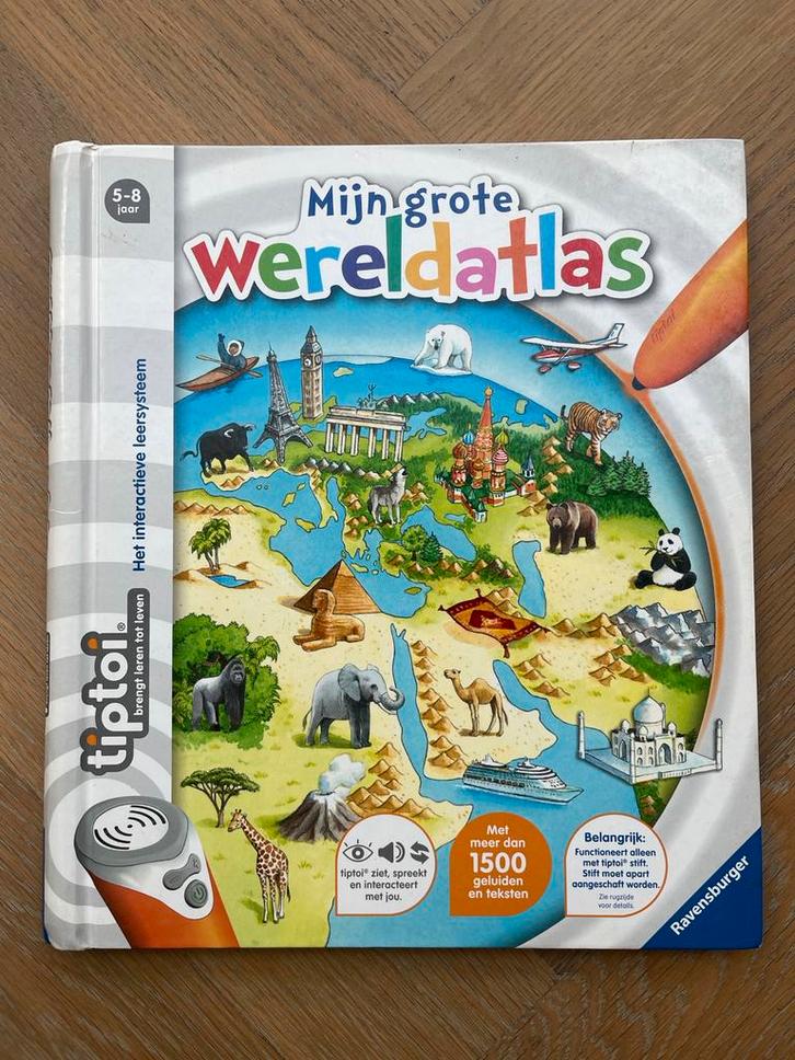 Tiptoi Boek Wereldatlas, Boeken, Kinderboeken | Jeugd | onder 10 jaar, Gelezen, Non-fictie, Ophalen of Verzenden