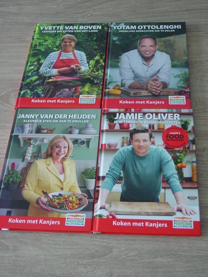 4 kookboeken Postcodeloterij, Boeken, Kookboeken, Nieuw, Ophalen of Verzenden