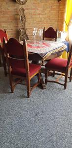 Eiken stoelen, Ophalen, Gebruikt, Bruin, Vier