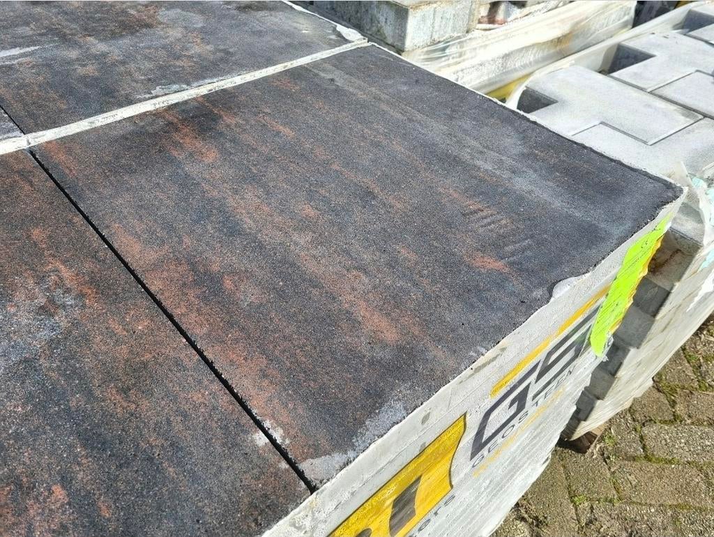 Terrastegels rood antraciet 60x60x4,7 tuintegels s-partij, Tuin en Terras, Tegels en Klinkers, Nieuw, Ophalen of Verzenden, 10 m² of meer