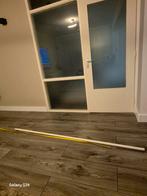 Gordijn roede uitschuifbaar + wandbeslag 200 cm tot 320 cm, Huis en Inrichting, Ophalen, 200 cm of meer, Wit, Zo goed als nieuw