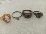Lot oude ringen, Verzenden, Overige materialen, Ring, Met edelsteen