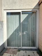 Glazen schuifpui wit alluminium, Ophalen, Gebruikt, 225 cm of meer, Aluminium