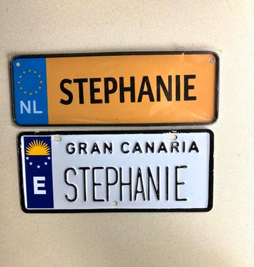 Set van twee Vintage Blikken Reclame Bordjes beschikbaar voor biedingen