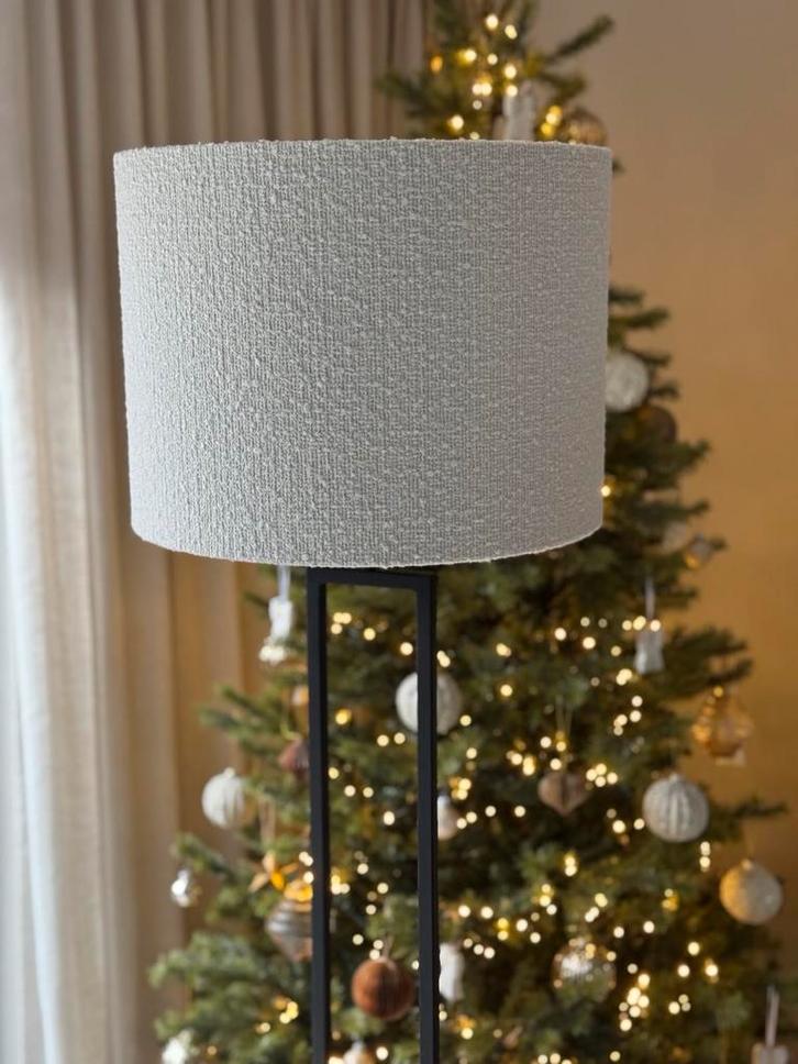 Nieuwe Light & Living lampenkap - wit bouclé - 40cm, Huis en Inrichting, Lampen | Vloerlampen, Nieuw, Minder dan 100 cm, Stof