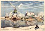 VHK, molen weerspiegeld in water 1955 Max Nauta, Verzamelen, Ansichtkaarten | Themakaarten, Verzenden, 1940 tot 1960, Gelopen