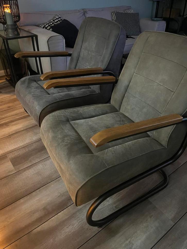 mooie fauteuil , antraciet grijs,, Huis en Inrichting, Fauteuils, Zo goed als nieuw, Stof, 50 tot 75 cm, 75 tot 100 cm, Ophalen