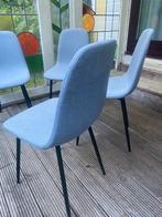 Stoelen vier, Ophalen of Verzenden, Zo goed als nieuw, Grijs, Vier