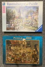 Puzzels van 1000 stukjes, Hobby en Vrije tijd, Denksport en Puzzels, 500 t/m 1500 stukjes, Legpuzzel, Zo goed als nieuw, Ophalen