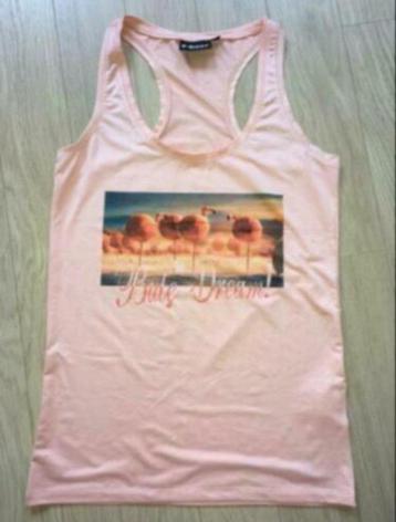 Leuke zalm kleurige top , maat M 38 beschikbaar voor biedingen