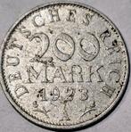 Zeldzame Duitse 200 Mark Munt 1923A, Ophalen of Verzenden, Duitsland, Losse munt, Zilver