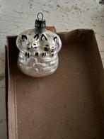 Oude kerstbal poesjes in mandje, Ophalen of Verzenden