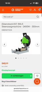Afkortzaag 3 keer gebruikt, Doe-het-zelf en Verbouw, Gereedschap | Zaagmachines, Ophalen of Verzenden, Zo goed als nieuw