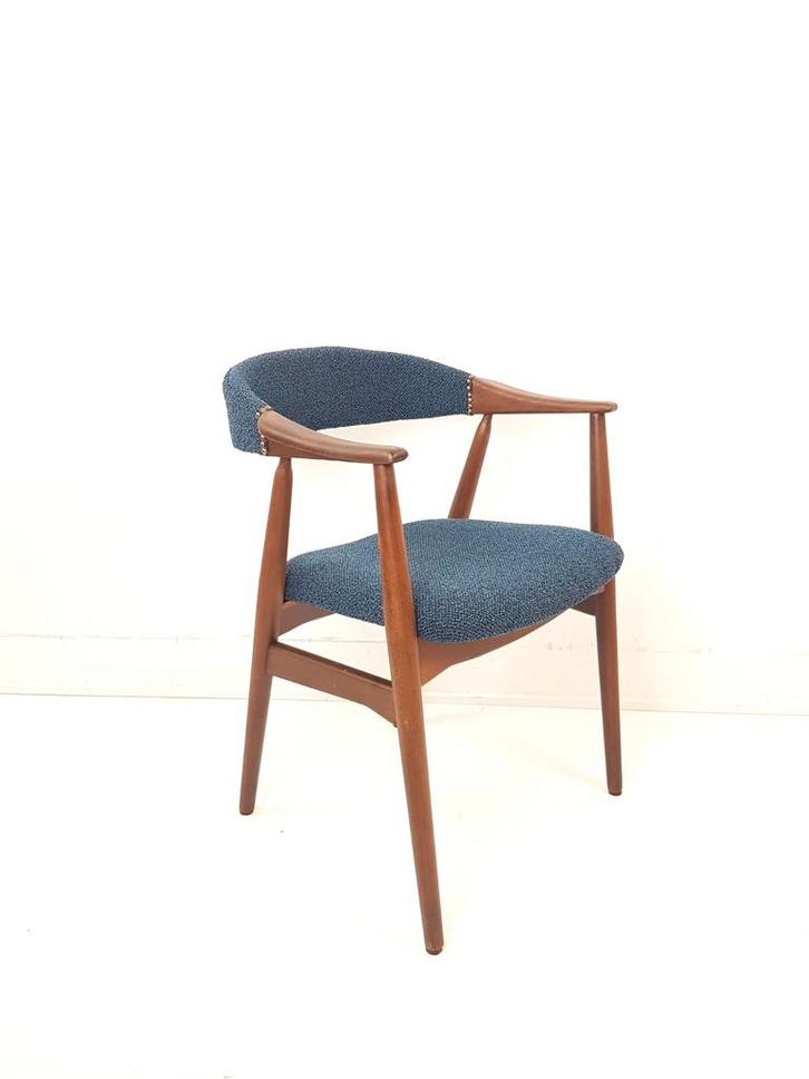 Deense vintage Farstrup stoel blauw model 213 Thomas Harlev, Huis en Inrichting, Stoelen, Ophalen of Verzenden