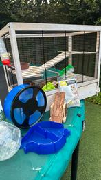 Hamsterkooi, Dieren en Toebehoren, Knaagdieren en Konijnen | Hokken en Kooien, Kooi, Hamster, Minder dan 75 cm, Zo goed als nieuw