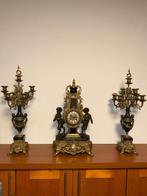 Napoleon III-stijl schouwklok met bijpassende kandelaars, Ophalen