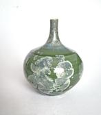 vaasje met groene kristalglazuur, Antiek en Kunst, Ophalen of Verzenden
