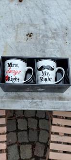 Mr. & Mrs. Right Mokken Set - Nieuw!, Ophalen of Verzenden, Nieuw