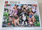 Puzzel *** FASHION DOGS *** 1000 stukjes Animal Collection, Hobby en Vrije tijd, Denksport en Puzzels, Ophalen of Verzenden, 500 t/m 1500 stukjes