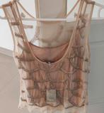 Nieuwe zalmkleurige top/blouse maat M van Zara, Zara, Ophalen of Verzenden, Nieuw, Maat 38/40 (M)