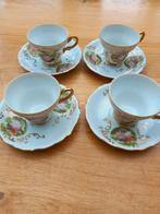 Vintage Edel Porzellan 4 kop en schotels, Ophalen of Verzenden