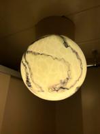 Art Deco plafondlamp marmer-look, Huis en Inrichting, Lampen | Plafondlampen, Ophalen of Verzenden, Gebruikt, Glas, Art Deco