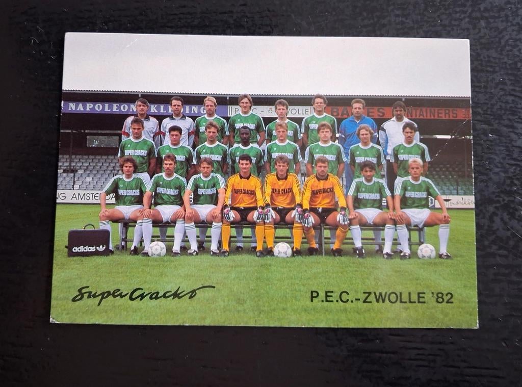 Oudere Elftalkaart PEC Zwolle '82., Ophalen of Verzenden, Gebruikt, Overige binnenlandse clubs