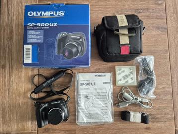 Olympus SP-500UZ fotocamera inclusief accessories beschikbaar voor biedingen