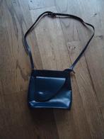 blauw Vera Pelle Italiaans leren tasje, Ophalen of Verzenden, Gebruikt, Blauw, Schoudertasje