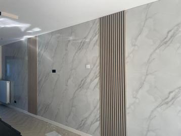 XXL MARMERLOOK WANDPANEEL 122x280 uitverkoop beschikbaar voor biedingen