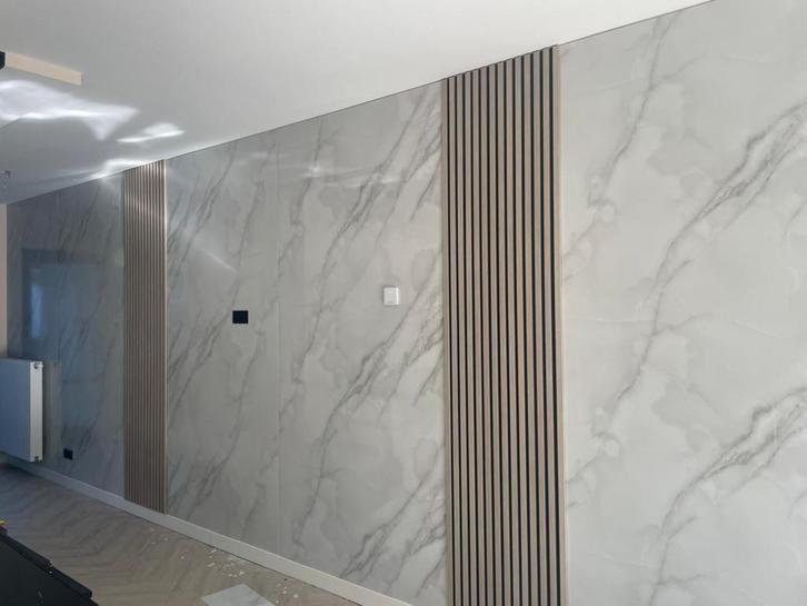 XXL MARMERLOOK WANDPANEEL 122x280 uitverkoop, Doe-het-zelf en Verbouw, Platen en Panelen, Nieuw, Overige materialen, Minder dan 20 mm