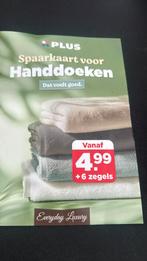 6 volle spaarkaarten handoeken Van Plus, Plus, Ophalen