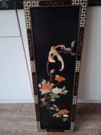 Chinees wandpaneel met parelmoer vogels en bloemen, Ophalen of Verzenden, Gebruikt