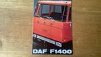Brochure DAF F1400 1974, Ophalen of Verzenden, Zo goed als nieuw, Overige merken