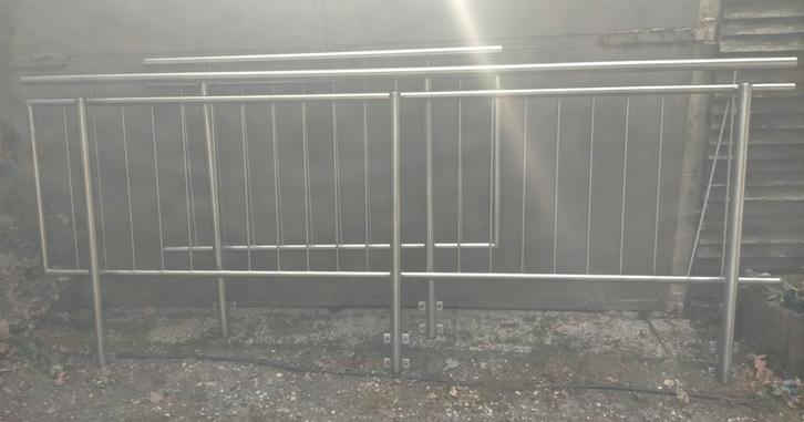 rvs ballastrade/ terras hekwerk, Tuin en Terras, Tuinhekken en Hekwerk, Gebruikt, Overige materialen, Ophalen of Verzenden