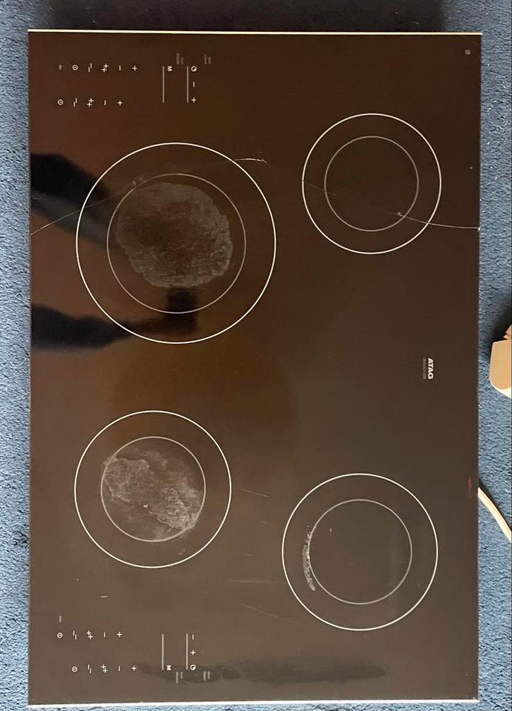 Inductie Kookplaat - ATAG HI7071MIU/A2, Witgoed en Apparatuur, Kookplaten, Gebruikt, Inbouw, Inductie, 4 kookzones, Ophalen