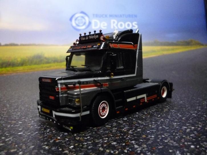 WSI Scania 143 Torpedo Van der Werken met certificaat, Hobby en Vrije tijd, Modelauto's | 1:50, Nieuw, Bus of Vrachtwagen, Wsi