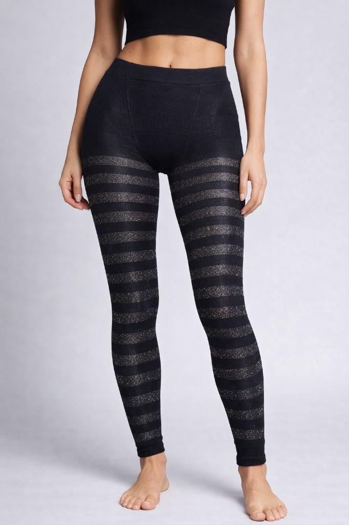 Partij zwarte Tutu 50 denier panty's multi kleur lurex, NHP International, Sales@nhp-international.com, Zwart, Ophalen of Verzenden