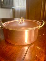 Kookpan pan koper aluminium kookgerei deksel, Ophalen of Verzenden, Gebruikt