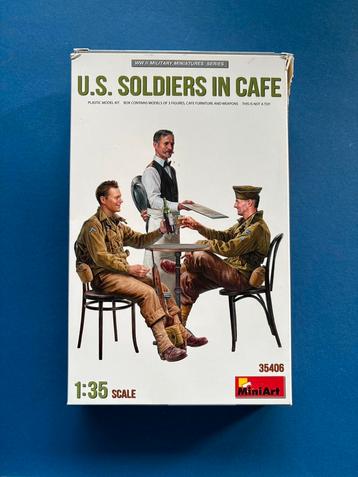 MiniArt	35406	U.S. Soldiers in Cafe	1/35 beschikbaar voor biedingen