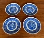 4 Mason’s Vista blauwe dinerborden, Huis en Inrichting, Keuken | Servies, Ophalen of Verzenden, Zo goed als nieuw, Bord(en), Overige stijlen