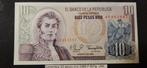 Colombia 10 Pesos Oro 1980 P407g UNC, Ophalen of Verzenden, Zuid-Amerika, Los biljet