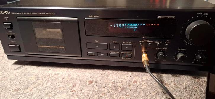 Denon DRM-550 cassettedeck., Audio, Tv en Foto, Cd-spelers, Gebruikt, Overige merken, Ophalen of Verzenden