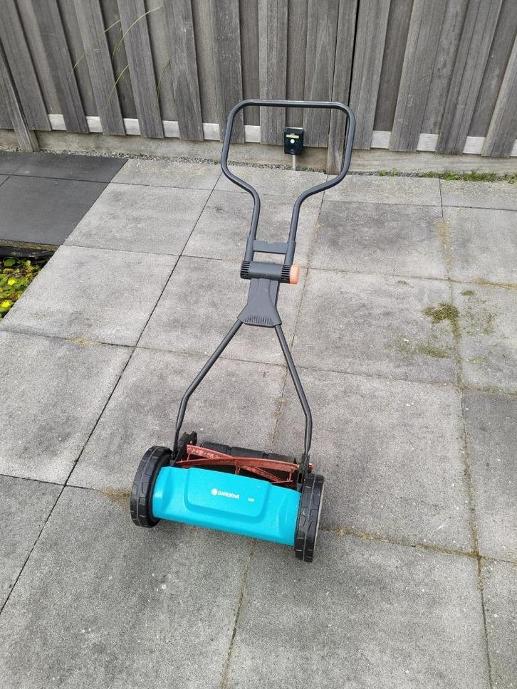 Gardena kooimesmaaier, Tuin en Terras, Grasmaaiers, Gebruikt, Handgrasmaaier, 30 t/m 39 cm, Kooimesmaaier, Ophalen